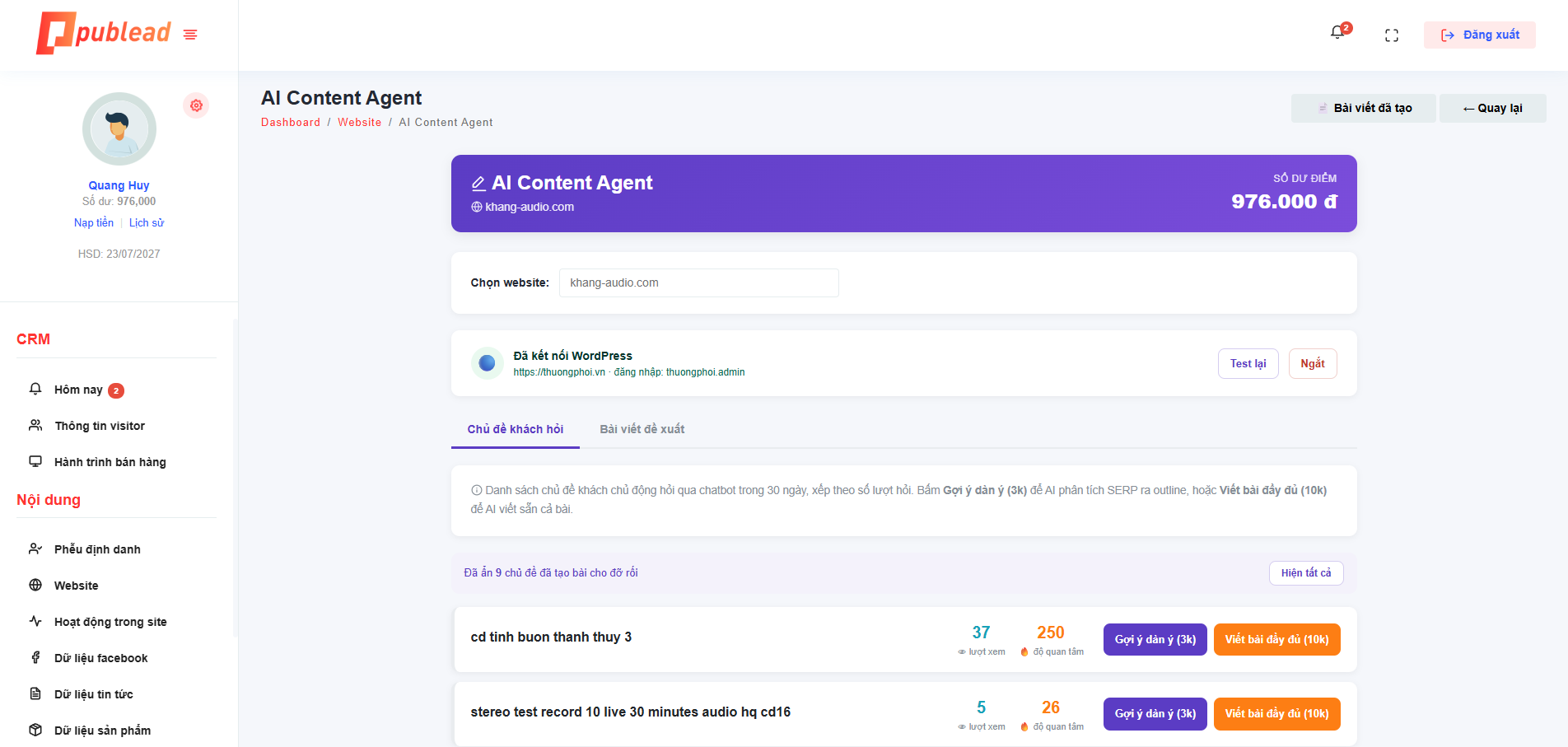AI Content Agent